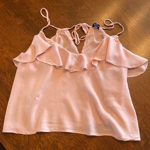 ruffle lightweight tank top